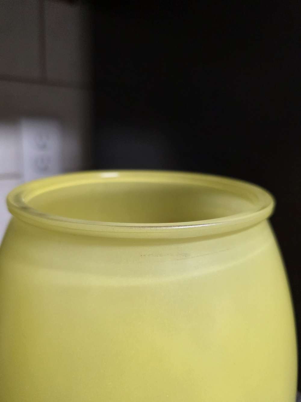 1960s Bartlett Collins Yellow Cookie Jar with Orange, Retro Daisy - Flower Power - Picture 4 of 9